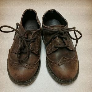 Janie & Jack baby brown wingtips
